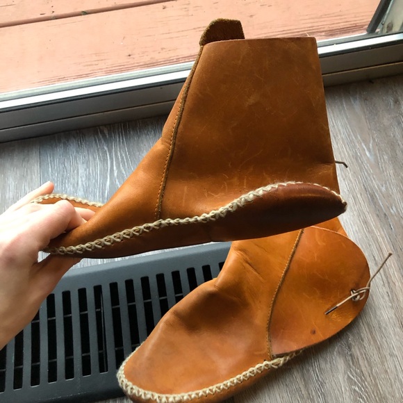 Real Leather Tan Moccasins Size 8 Women’s - Picture 5 of 9